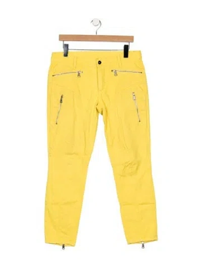 Pre-owned Ralph Lauren Mid-rise Jeans In Yellow