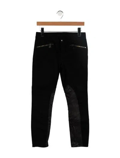 Pre-owned Ralph Lauren Mid-rise Skinny Leg Jeans In Black