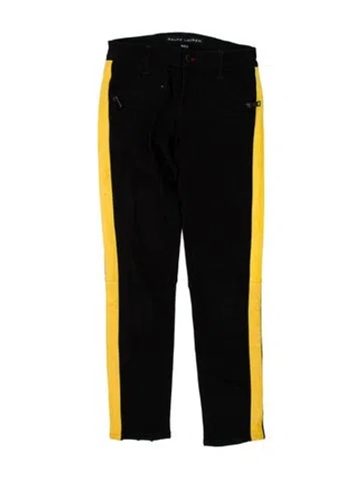 Pre-owned Ralph Lauren Mid-rise Skinny Leg Jeans In Black