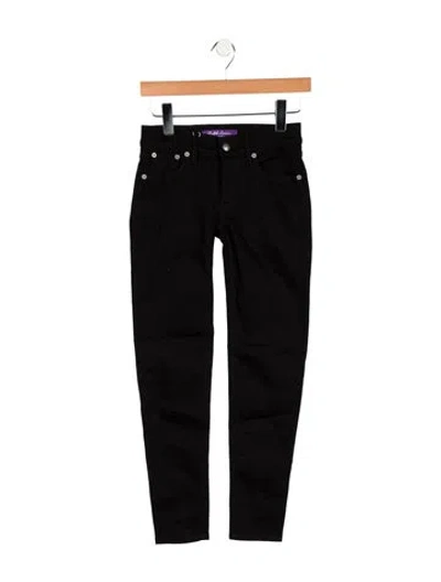 Pre-owned Ralph Lauren Mid-rise Skinny Leg Jeans In Black