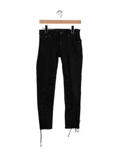 Pre-owned Ralph Lauren Mid-rise Skinny Leg Jeans In Black