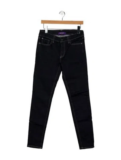 Pre-owned Ralph Lauren Mid-rise Skinny Leg Jeans In Blue