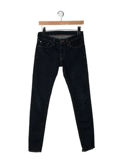 Pre-owned Ralph Lauren Mid-rise Skinny Leg Jeans In Blue