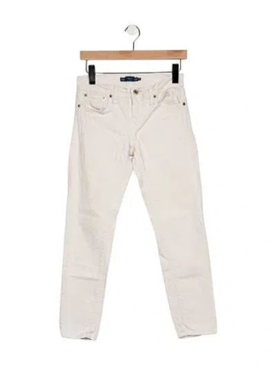 Pre-owned Ralph Lauren Mid-rise Skinny Leg Jeans In Neutrals