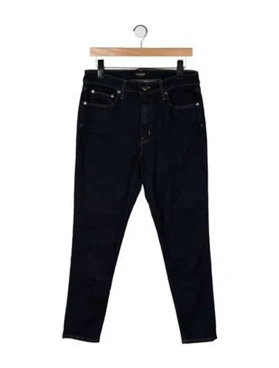 Pre-owned Ralph Lauren Mid-rise Straight Leg Jeans In Black