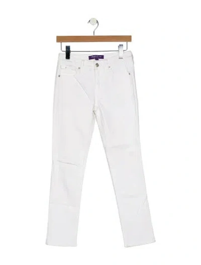 Pre-owned Ralph Lauren Mid-rise Straight Leg Jeans In Blue