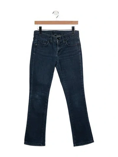 Pre-owned Ralph Lauren Mid-rise Straight Leg Jeans In Blue