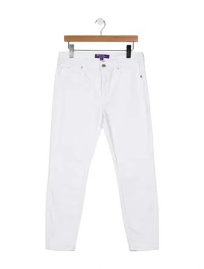 Pre-owned Ralph Lauren Mid-rise Straight Leg Jeans In Blue