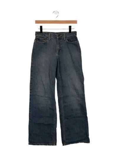 Pre-owned Ralph Lauren Mid-rise Straight Leg Jeans In Blue