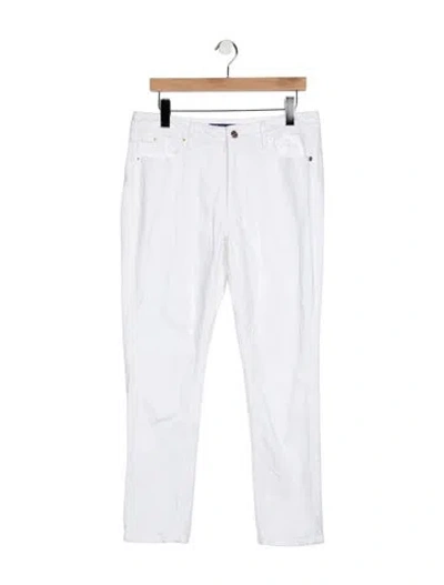 Pre-owned Ralph Lauren Mid-rise Straight Leg Jeans In Blue