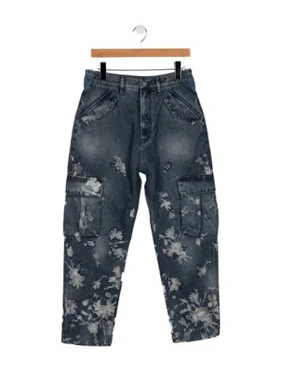 Pre-owned Ralph Lauren Mid-rise Straight Leg Jeans In Blue
