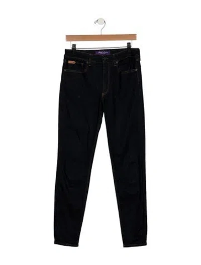 Pre-owned Ralph Lauren Mid-rise Straight Leg Jeans In Blue