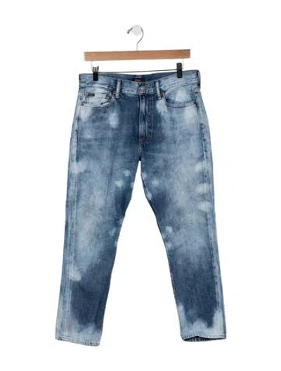 Pre-owned Ralph Lauren Mid-rise Straight Leg Jeans In Blue