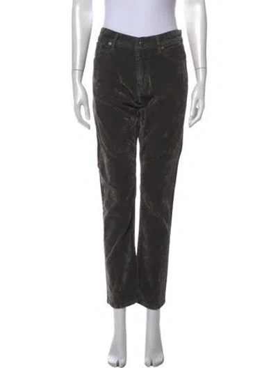 Pre-owned Ralph Lauren Mid-rise Straight Leg Jeans In Gray