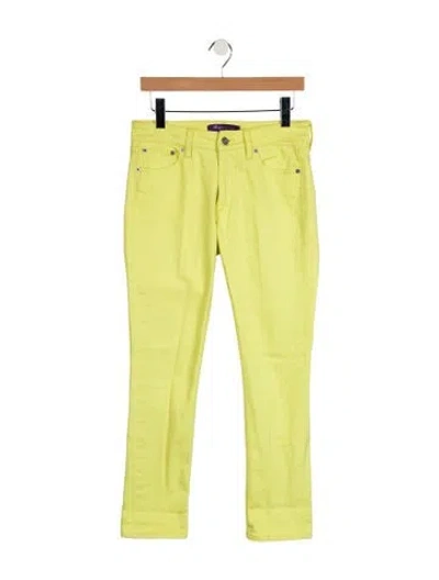 Pre-owned Ralph Lauren Mid-rise Straight Leg Jeans In Green
