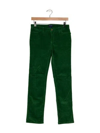 Pre-owned Ralph Lauren Mid-rise Straight Leg Jeans In Green