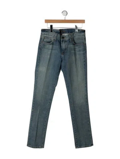 Pre-owned Ralph Lauren Mid-rise Straight Leg Jeans In Green