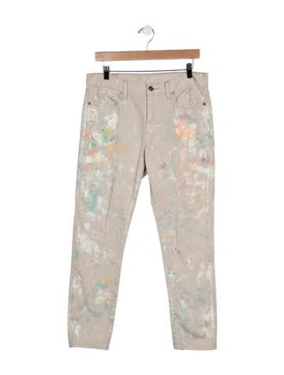 Pre-owned Ralph Lauren Mid-rise Straight Leg Jeans In Grey