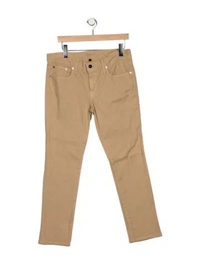 Pre-owned Ralph Lauren Mid-rise Straight Leg Jeans In Neutral