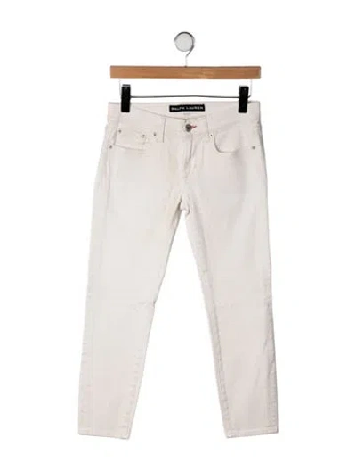 Pre-owned Ralph Lauren Mid-rise Straight Leg Jeans In Neutrals