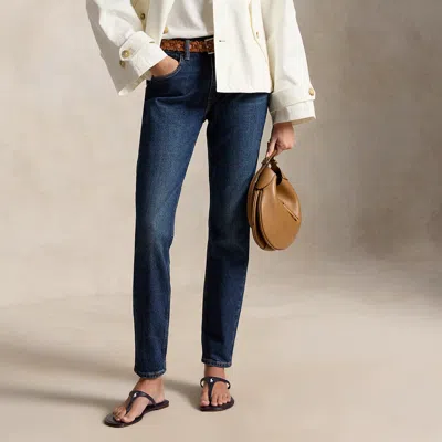Polo Ralph Lauren Mid-rise Super-slim Jean In Celebes Wash In Blue
