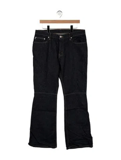 Pre-owned Ralph Lauren Mid-rise Wide Leg Jeans W/ Tags In Blue