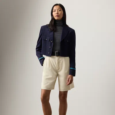 Ralph Lauren Minetta Wool Gabardine Short In White