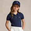 Polo Ralph Lauren Kids' Mini-cable Cotton Polo Jumper In Blue