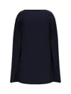 Ralph Lauren Mini Cape Dress In Blue