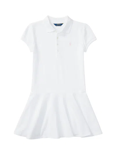 Ralph Lauren Mini Chic Dress For Girls In White
