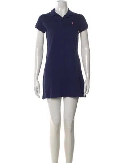 Pre-owned Ralph Lauren Mini Dress In Blue
