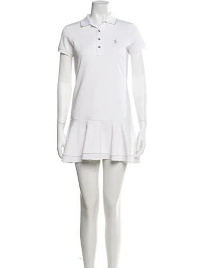 Pre-owned Ralph Lauren Mini Dress In White