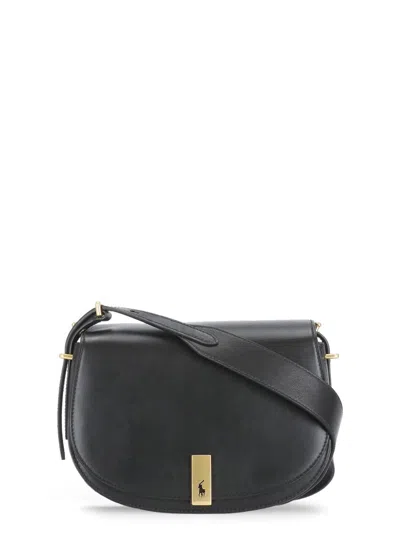 Ralph Lauren Mini Saddle Bag In Black