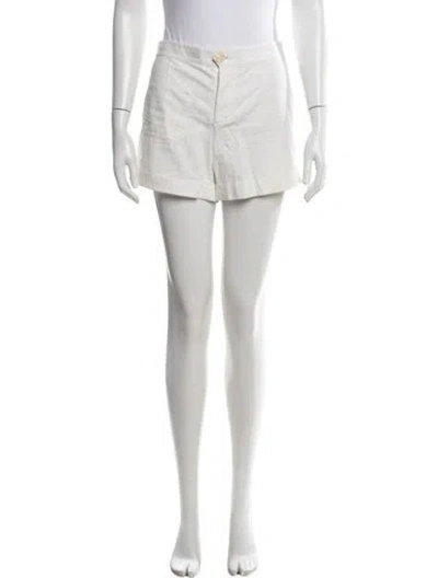 Pre-owned Ralph Lauren Mini Shorts W/ Tags In White