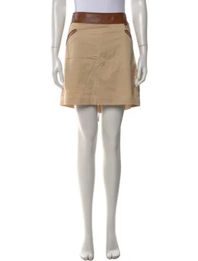 Pre-owned Ralph Lauren Mini Skirt In Neutral