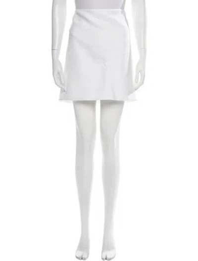Pre-owned Ralph Lauren Mini Skirt W/ Tags In White