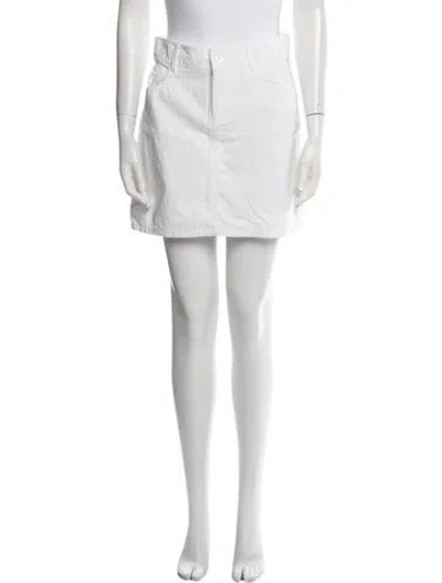 Pre-owned Ralph Lauren Mini Skirt In White