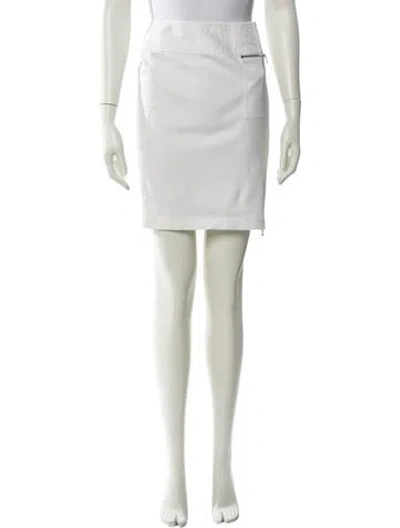 Pre-owned Ralph Lauren Mini Skirt In White