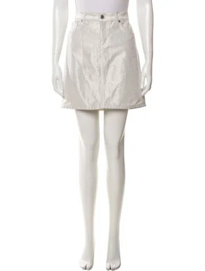 Pre-owned Ralph Lauren Mini Skirt In White