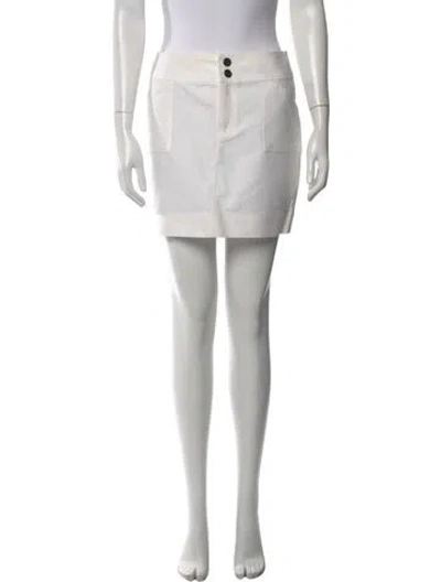 Pre-owned Ralph Lauren Mini Skirt In White