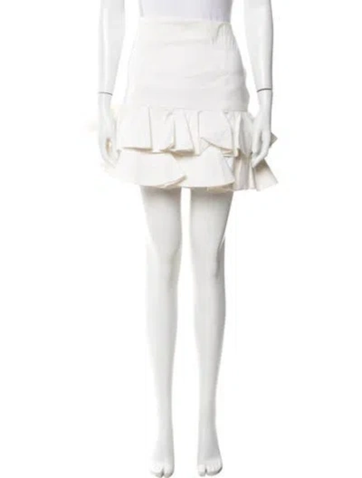 Pre-owned Ralph Lauren Mini Skirt In White