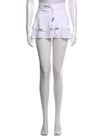 Pre-owned Ralph Lauren Mini Skirt In White