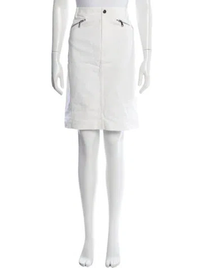 Pre-owned Ralph Lauren Mini Skirt In White