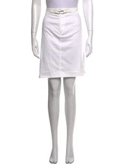 Pre-owned Ralph Lauren Mini Skirt In White