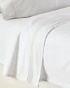 Ralph Lauren Miriah 200 Thread Count Percale Queen Flat Sheet In White