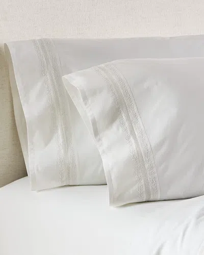 Ralph Lauren Miriah 200 Thread Count Percale Standard Pillowcase In White