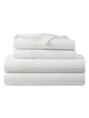Ralph Lauren Miriah 200 Thread Count Percale Queen Flat Sheet In White