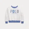 Polo Ralph Lauren Kids' Mixed-logo Fleece Sweatshirt In Deckwash White