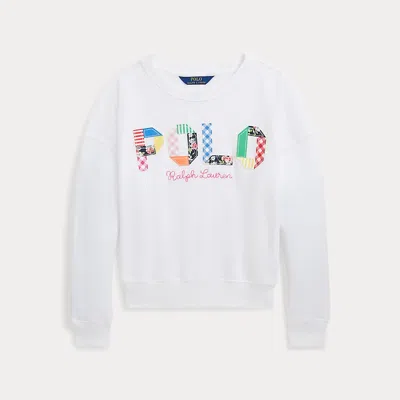 Ralph Lauren Kids' Mixed-logo Terry Sweatshirt In White