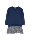 Polo Ralph Lauren Cotton Sweater Dress In Blue